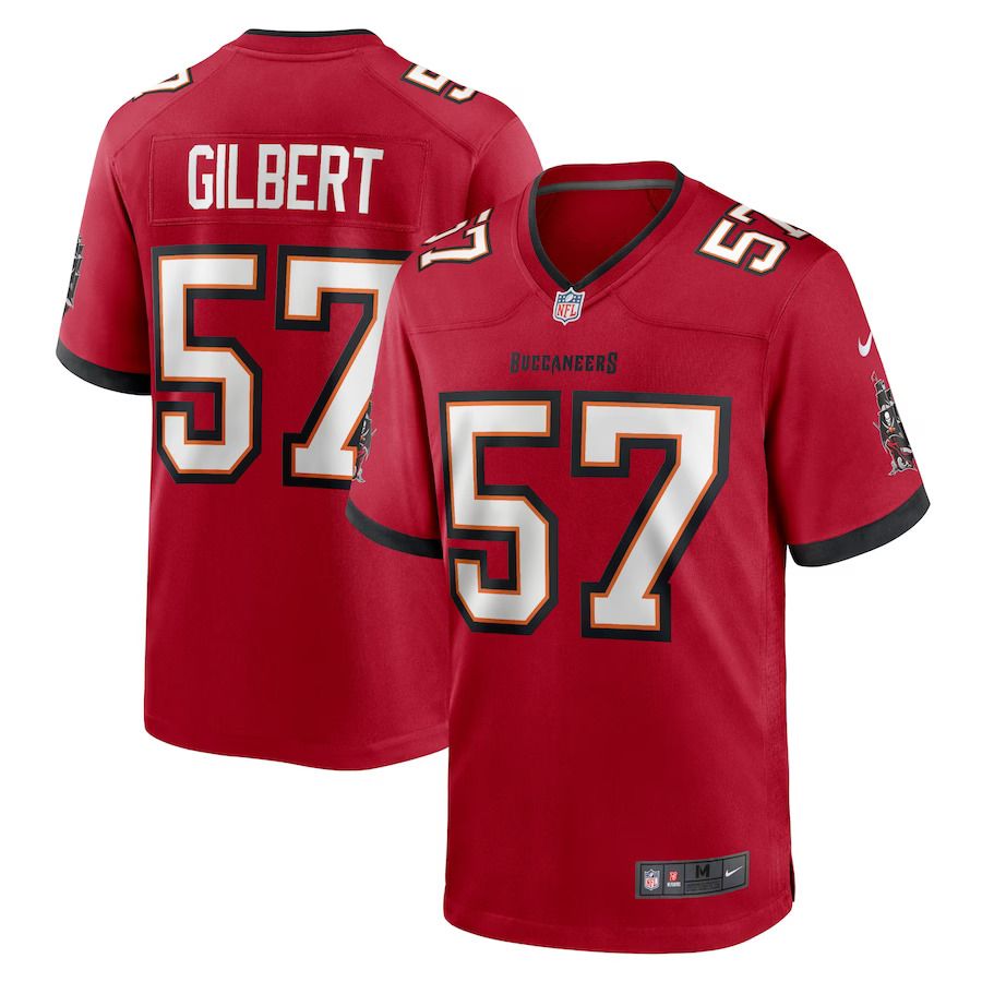 Men Tampa Bay Buccaneers #57 Ulysees Gilbert III Nike Red Home Game Player NFL Jersey